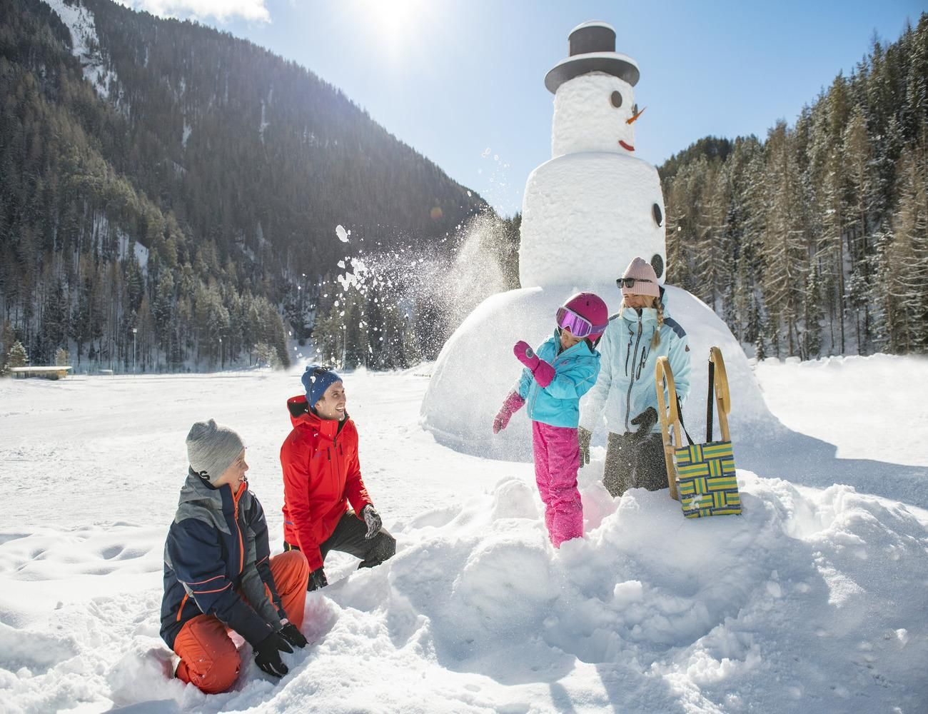 Schneespielplatz Niederthai - Spaß