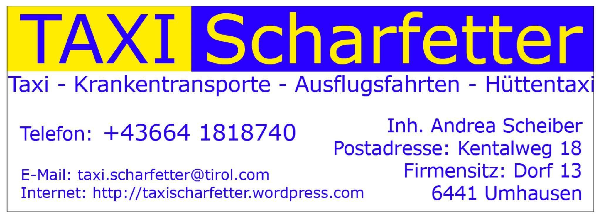 Logo Taxi Scharfetter