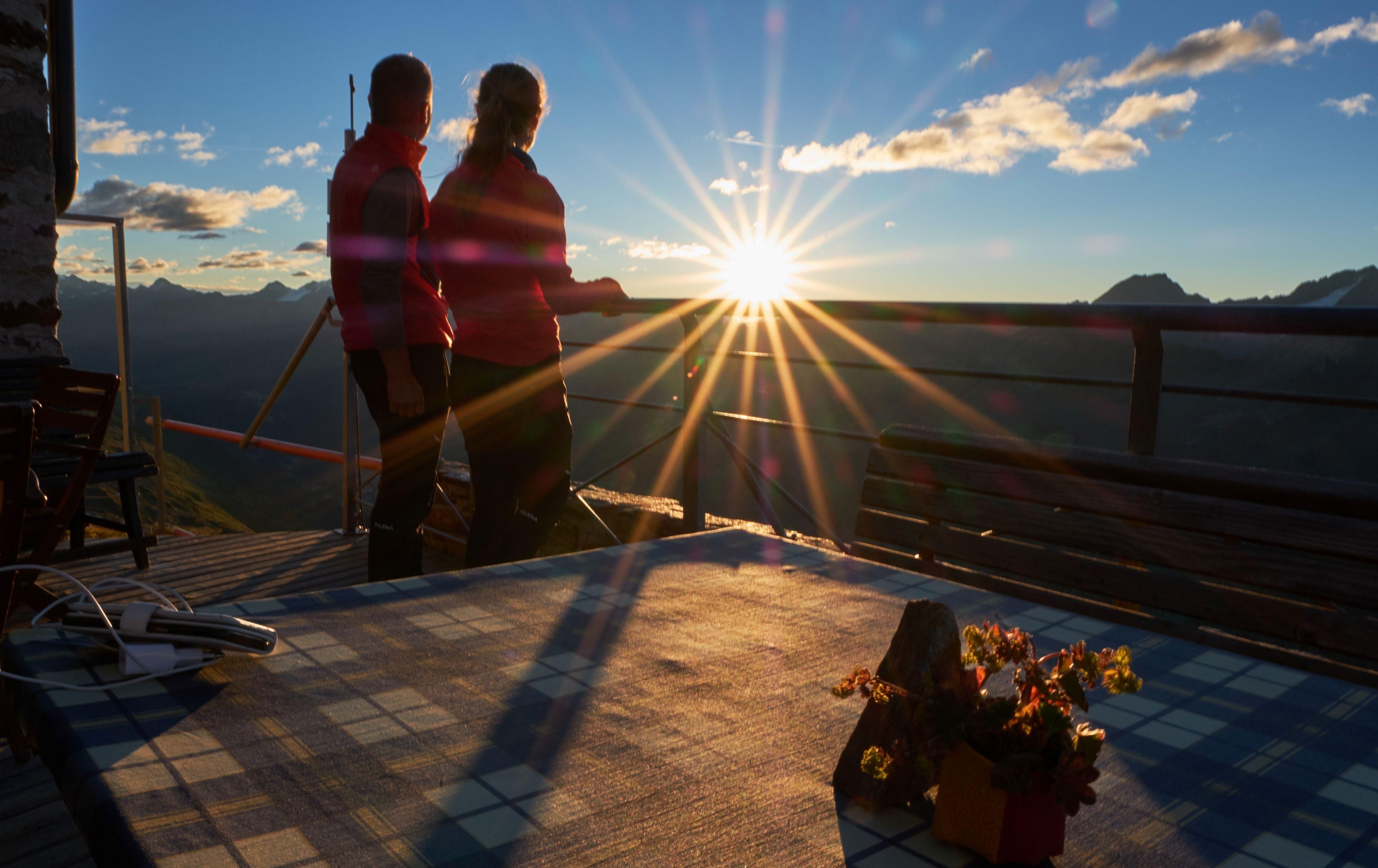 Terasse in der Morgensonne