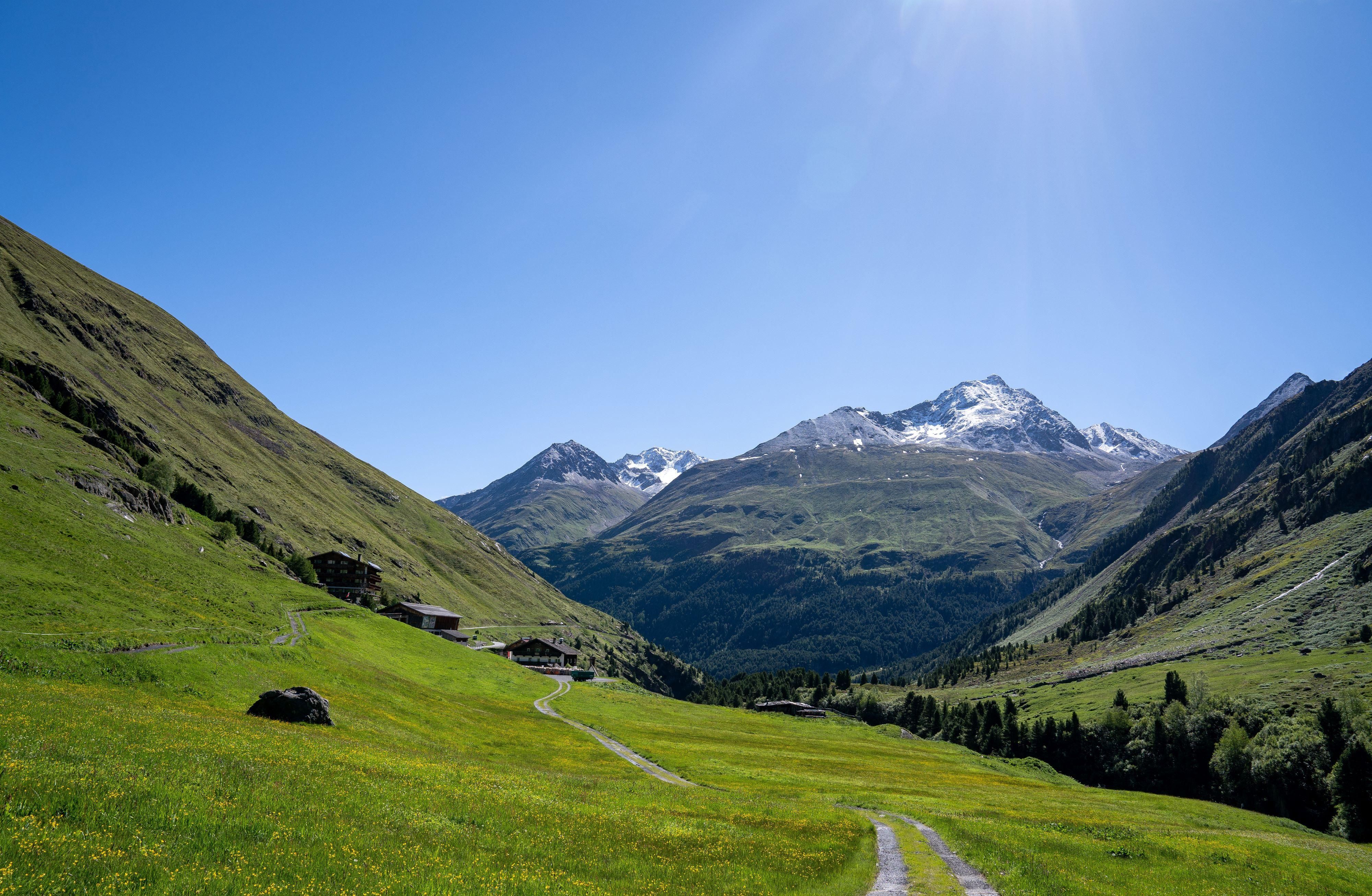 Hängebrücke Rofen im Sommer