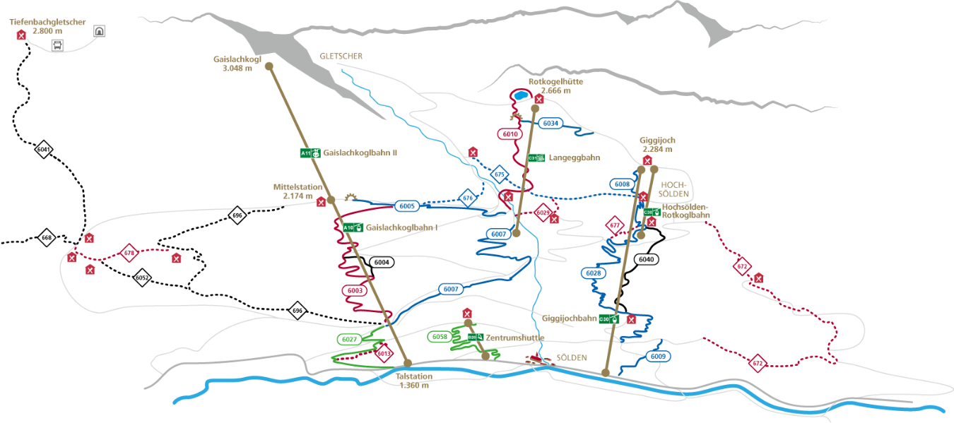 Bike Republic Sölden Trail Map