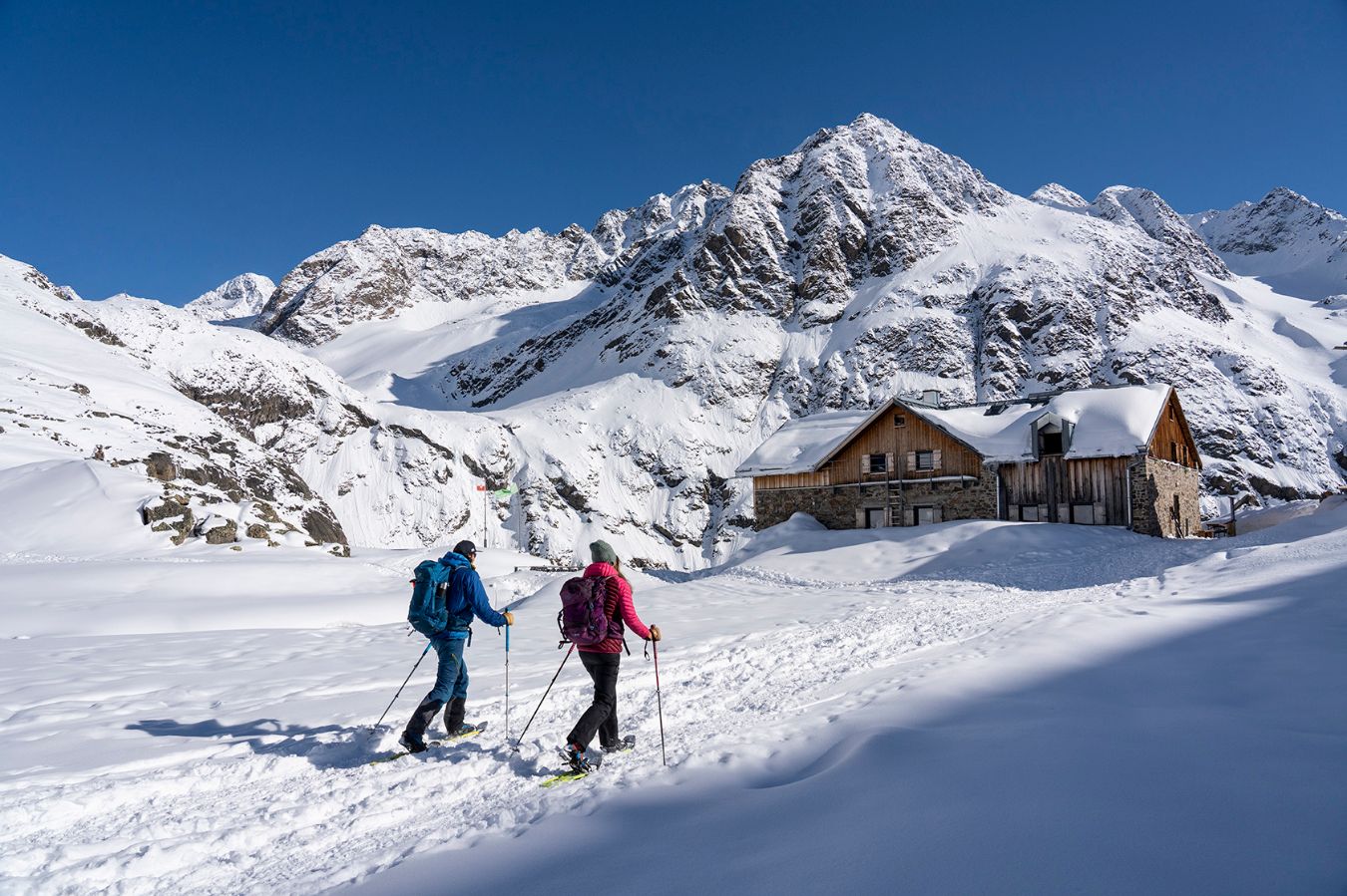 Snowshoe Hiking Sulztalalm Längenfeld