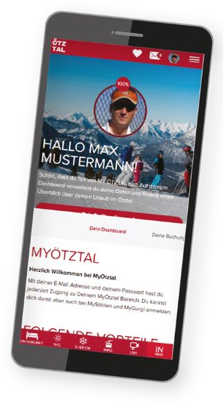 Smartphone mit Kundenprofil