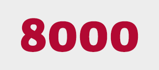 8000 Zuschauer