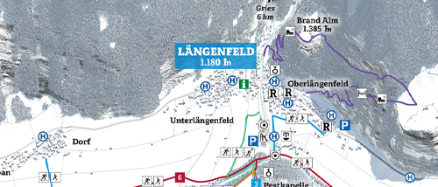Karte Langlaufen Längenfeld