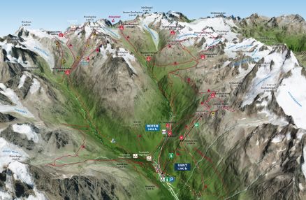 Panorama Vent Ötztal Map