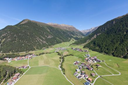 Umhausen Niederthai Summer Landscape Ötztal