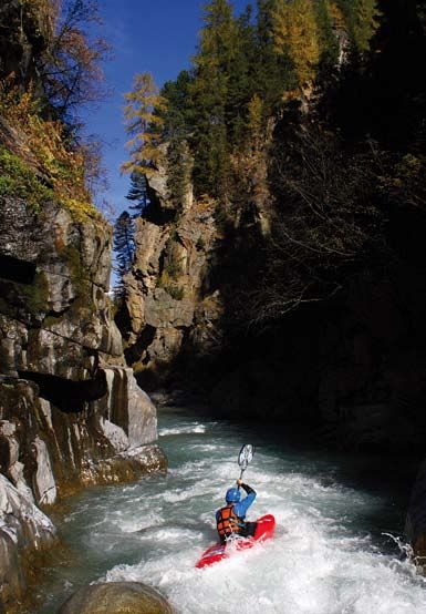 Kajaken Kanusport Ötztal Heiligkreuzklamm