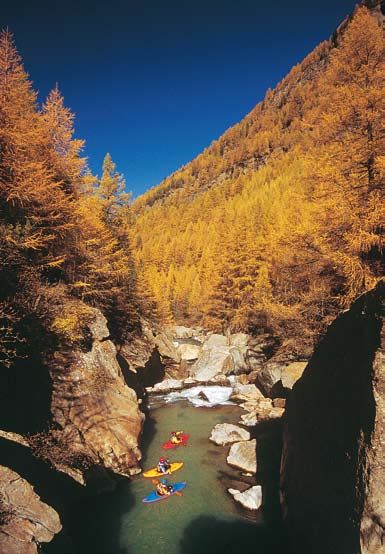 Kajaken Kanusport Ötztal Kühtrainschlucht