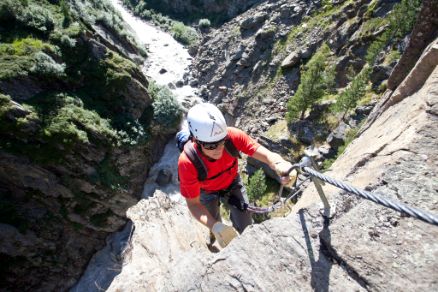 Klettern Klettersteig Zirbenwald Obergurgl Ötztal