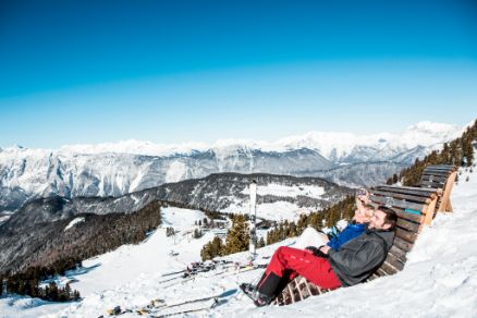 Skiing Hochoetz Landscape Panorama