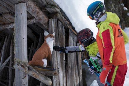 Children Parcour Hochoetz Skiing