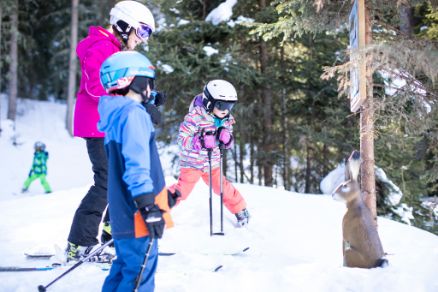 Children Parcour Hochoetz Skiing