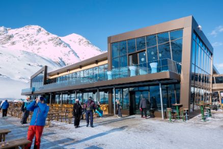 Sölden Gletscherarena Restaurant Rettenbachgletscher Winter