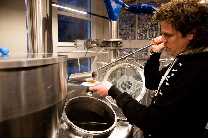 Visit to the Sölsch brewery in Sölden