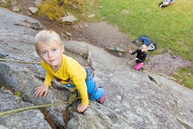 Längenfeld Sommer Klettern Familie