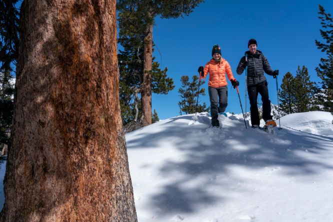 Schneeschuhwandern Gurgl Paar