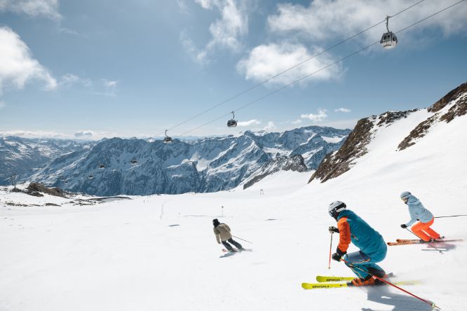 Skifahren Sölden Skigebiet Winter