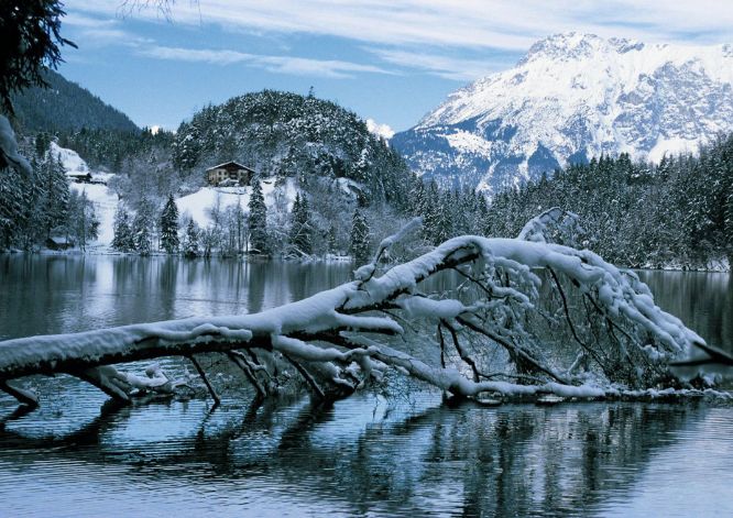 Ötz Piburger See Winter Landschaft