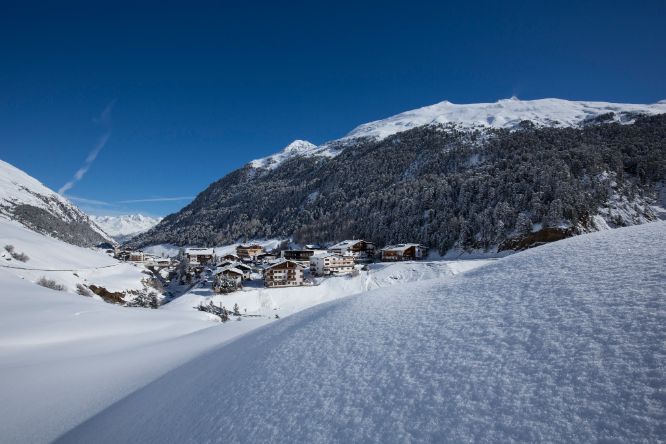 Vent Winter Sölden Panorama Schnee